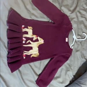 Horse sweater dress